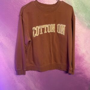 Cotton On Brown Sweatshirt
